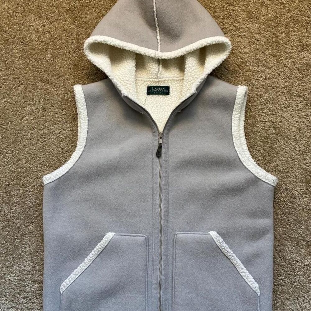 Vintage 90s/00s Lauren Ralph Lauren “Alpine Ski Challenge” hooded Vest - Women L